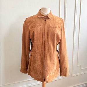 Vintage Eddie Bauer Seattle Suede Zip Up Jacket